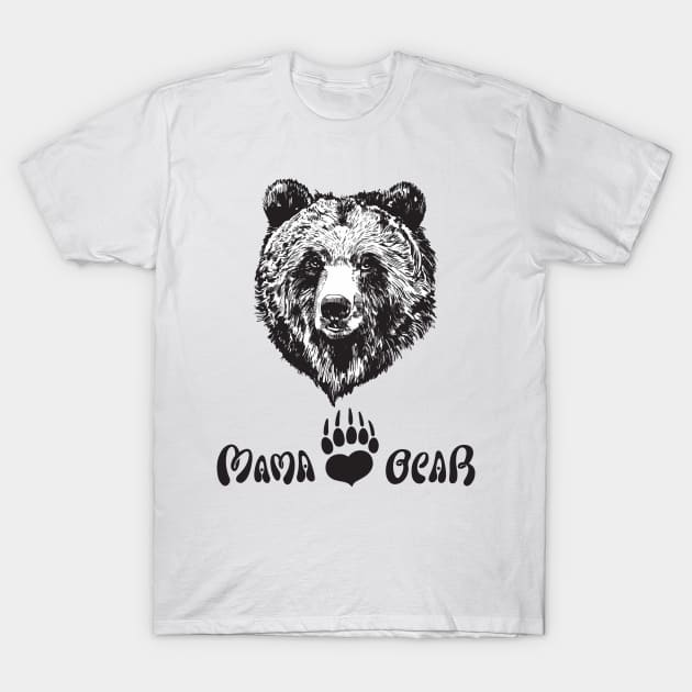 Mama Bear T-Shirt by Work Memes